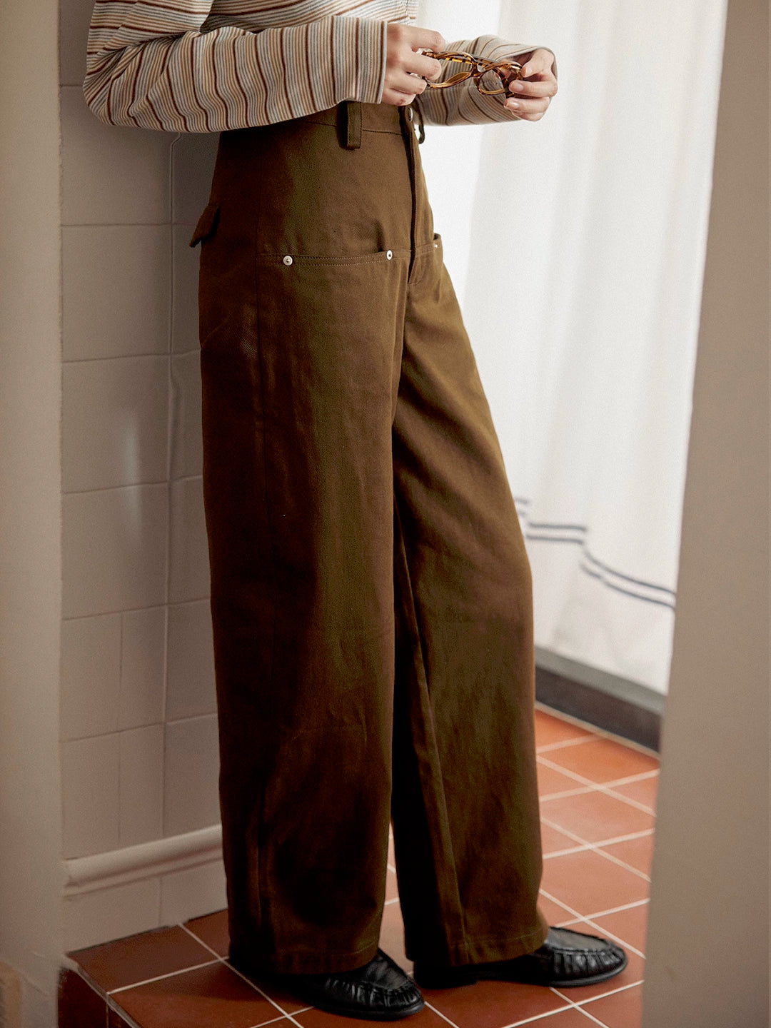 Vintage Pure Cotton Cocoon Trousers