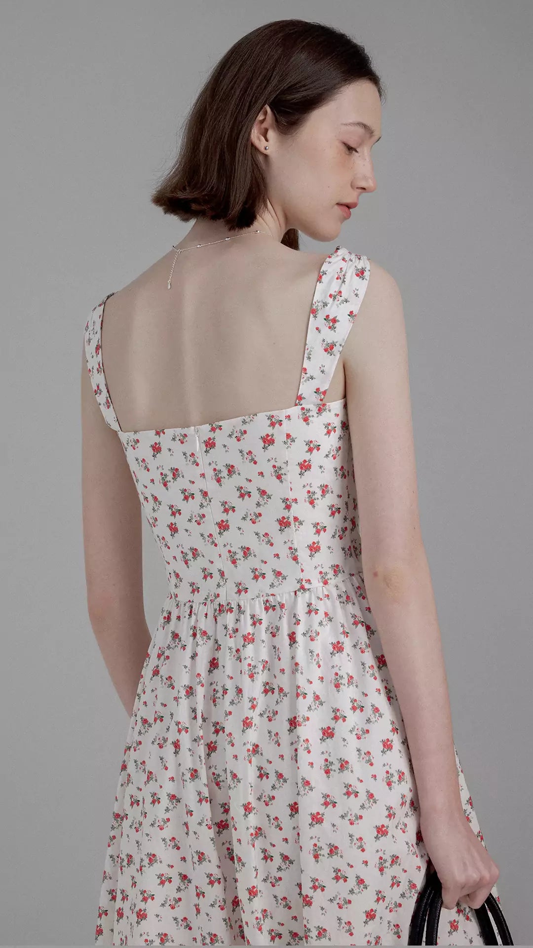Floral Lace Cinched Waist Slip Dress