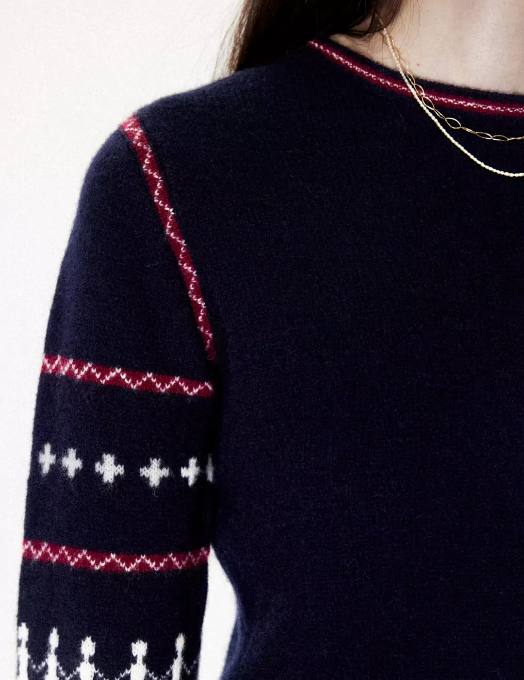 Retro Casual Isle Pullover Knit Sweater