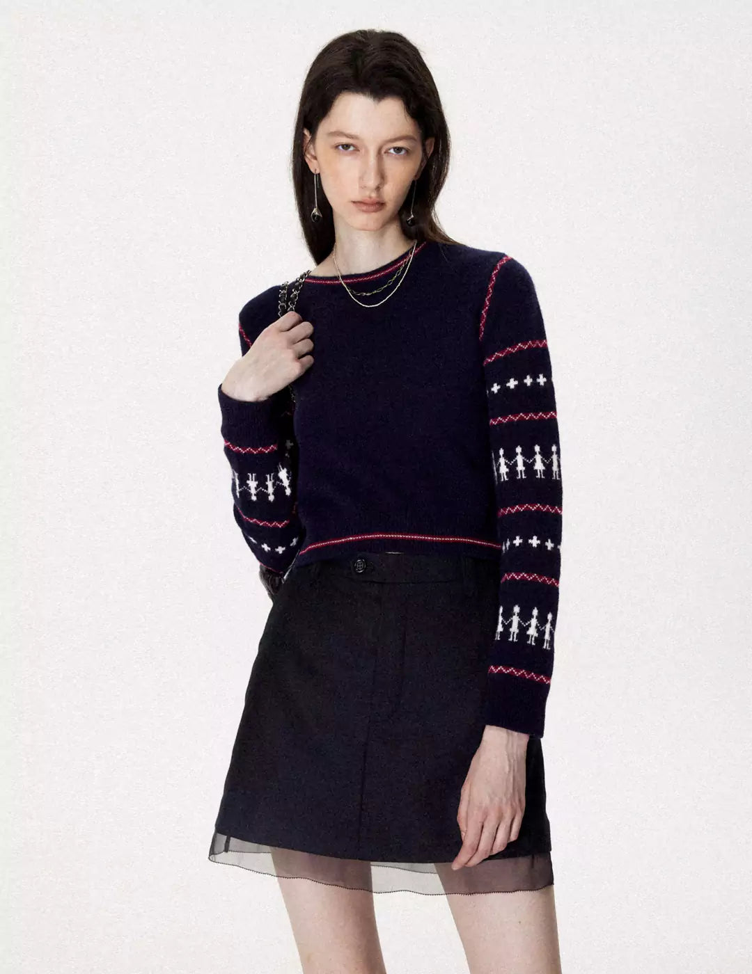 Retro Casual Isle Pullover Knit Sweater