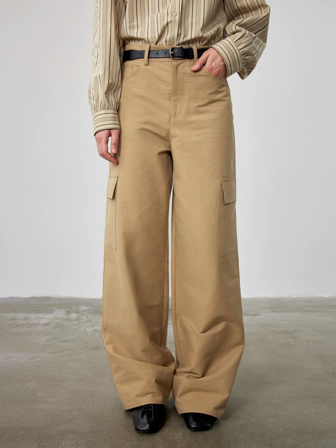 Straight Leg Canvas Cargo Pant