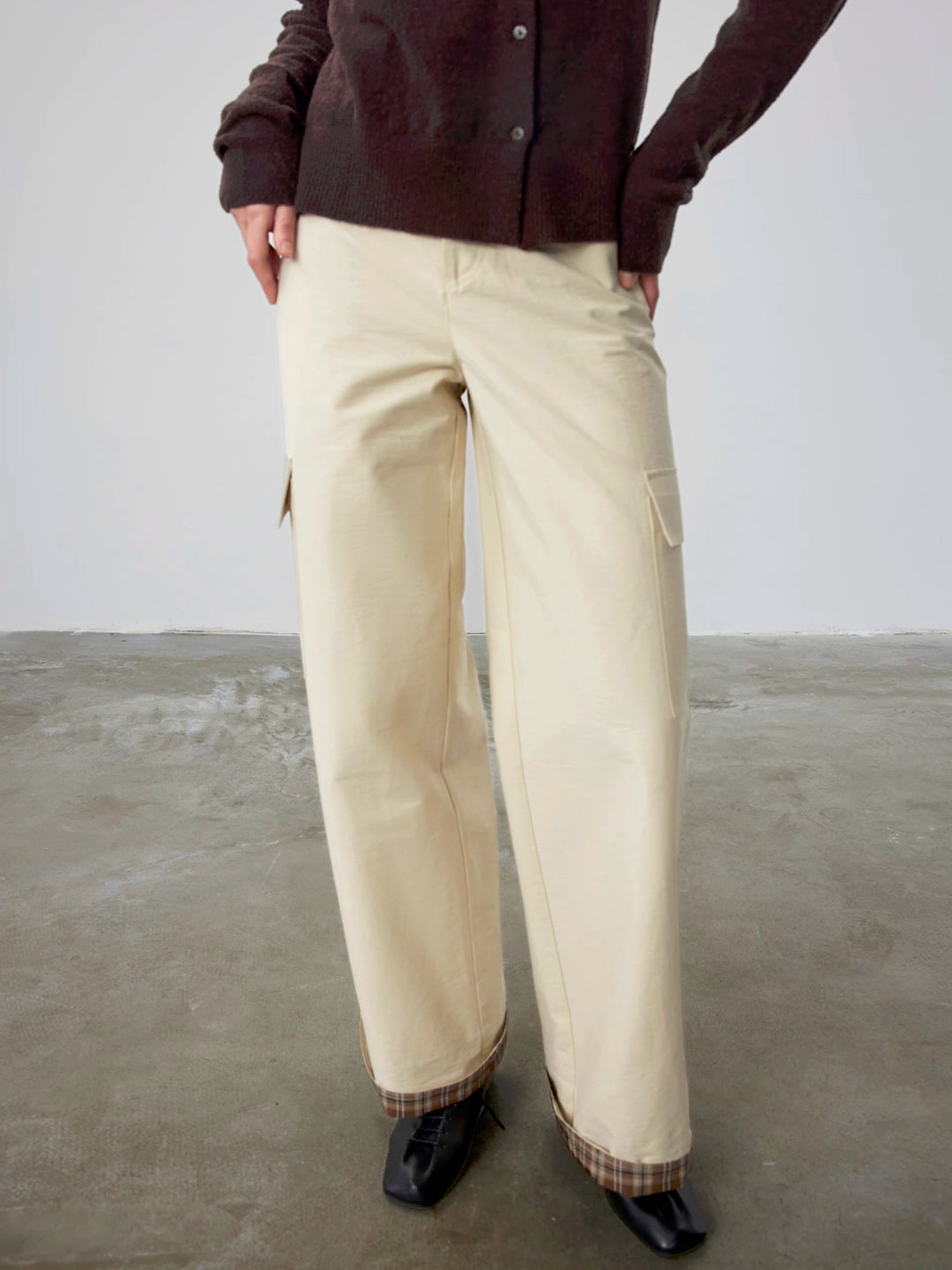 Straight Leg Canvas Cargo Pant