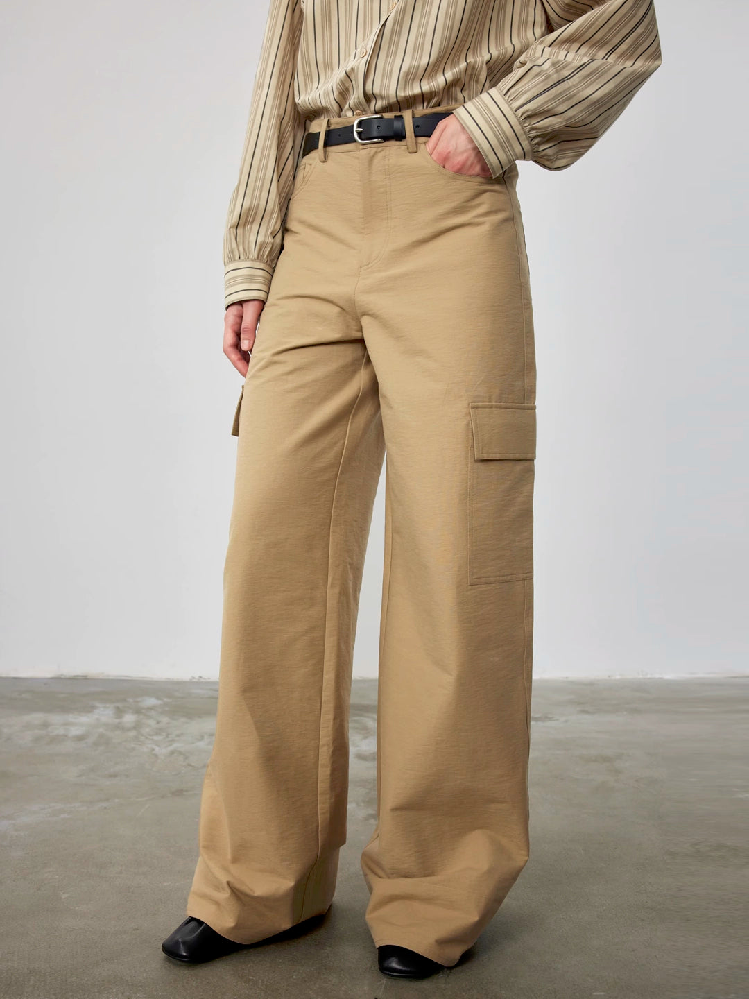 Straight Leg Canvas Cargo Pant