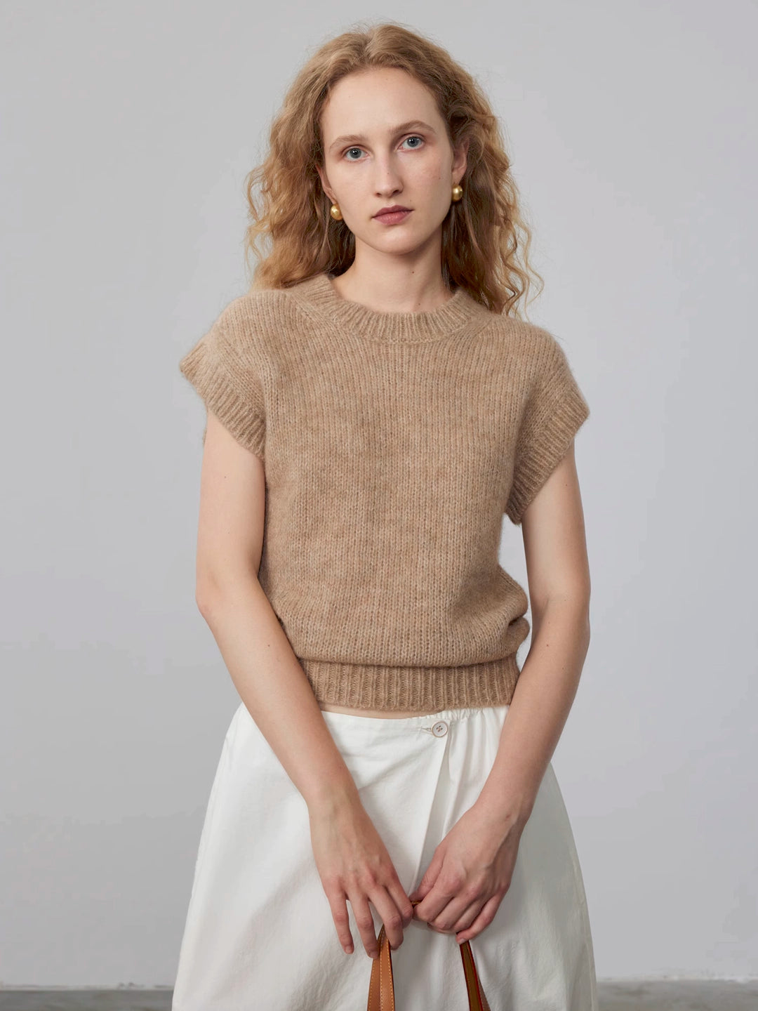 Wide-Strap Knit Vest