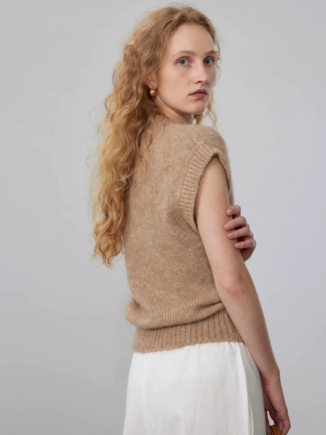 Wide-Strap Knit Vest