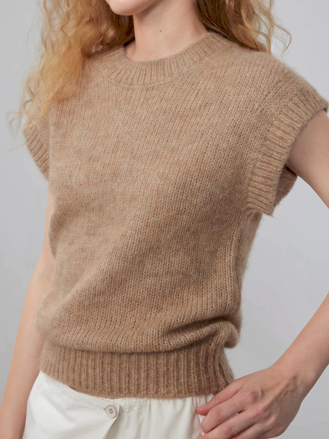 Wide-Strap Knit Vest