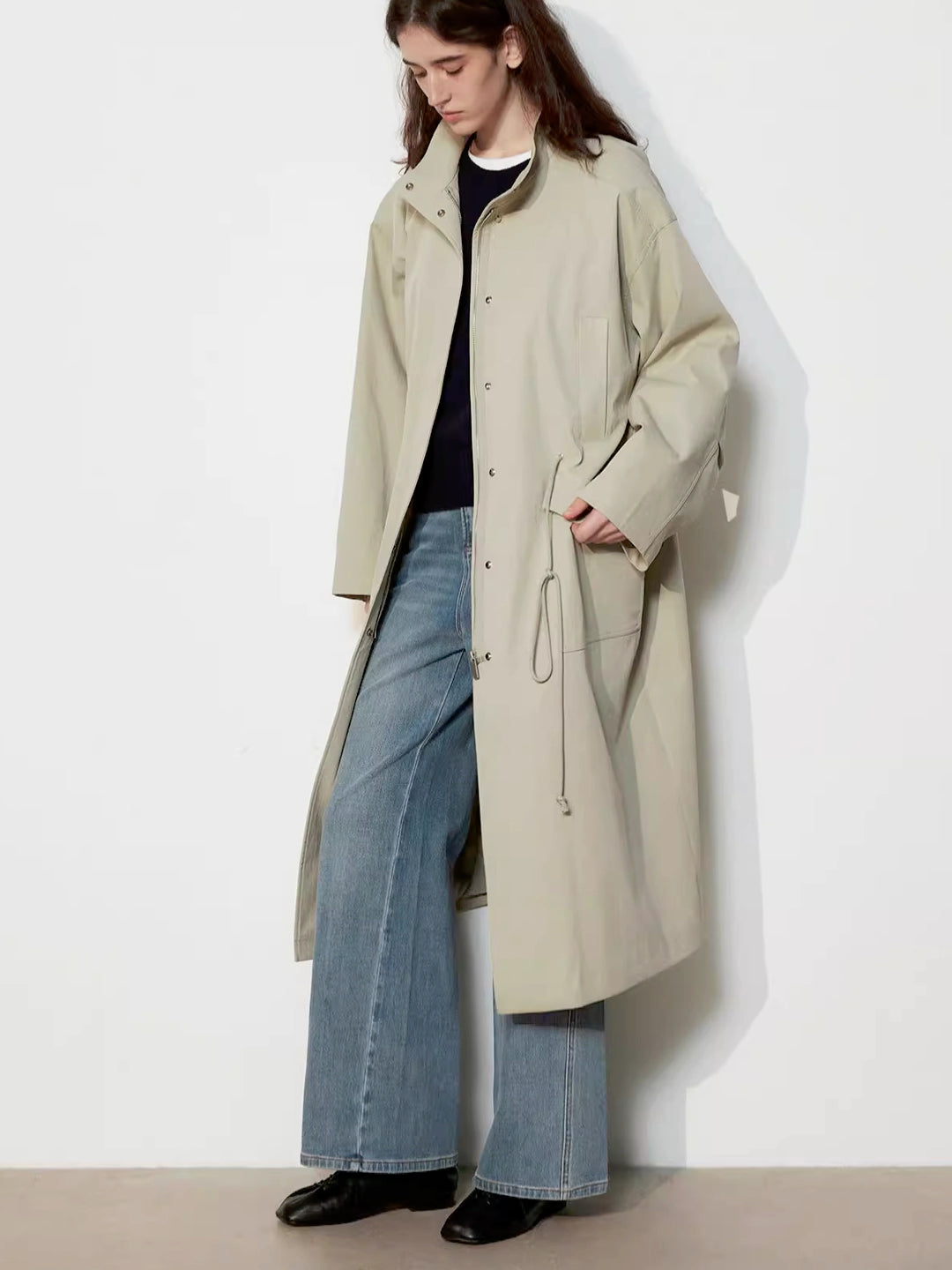 Oversized Long Trench Coat