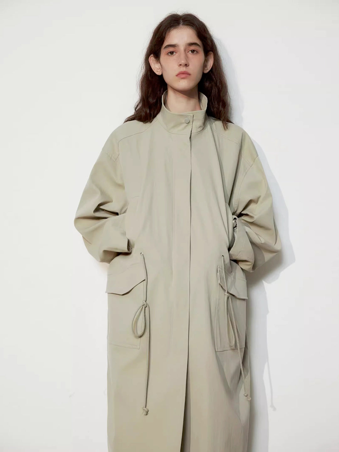 Oversized Long Trench Coat