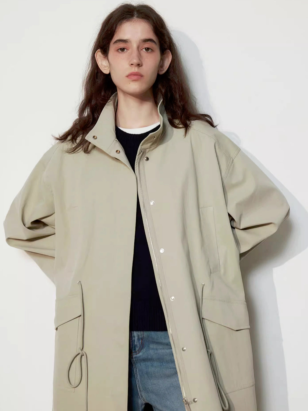 Oversized Short Trench Coat