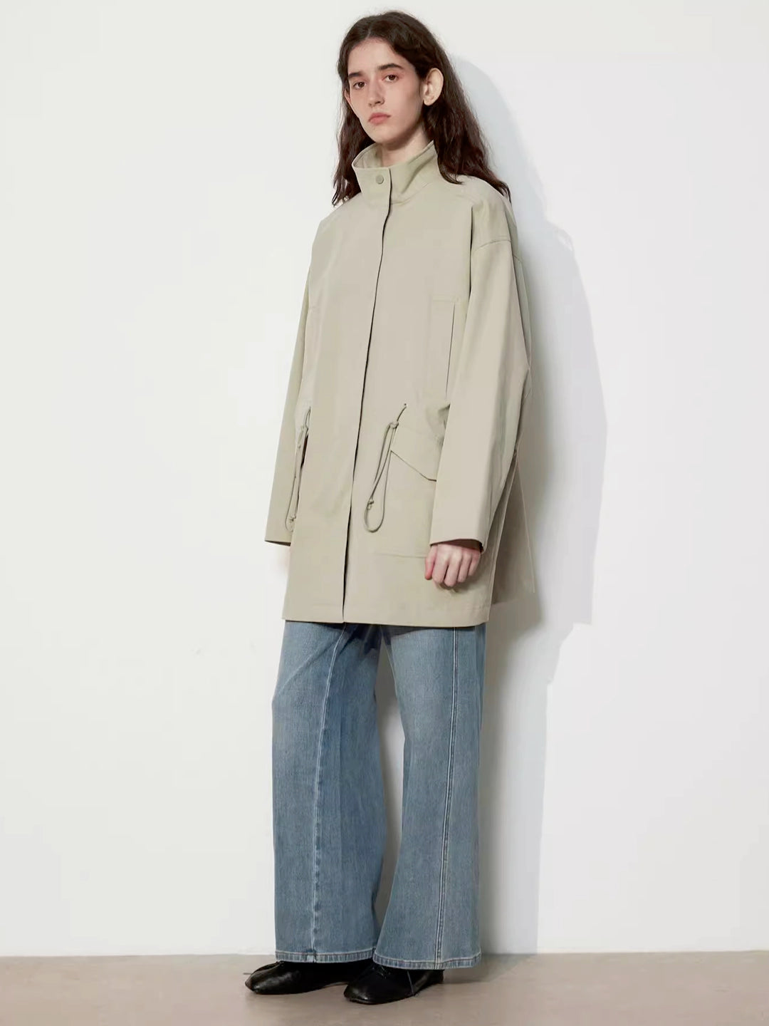 Oversized Short Trench Coat