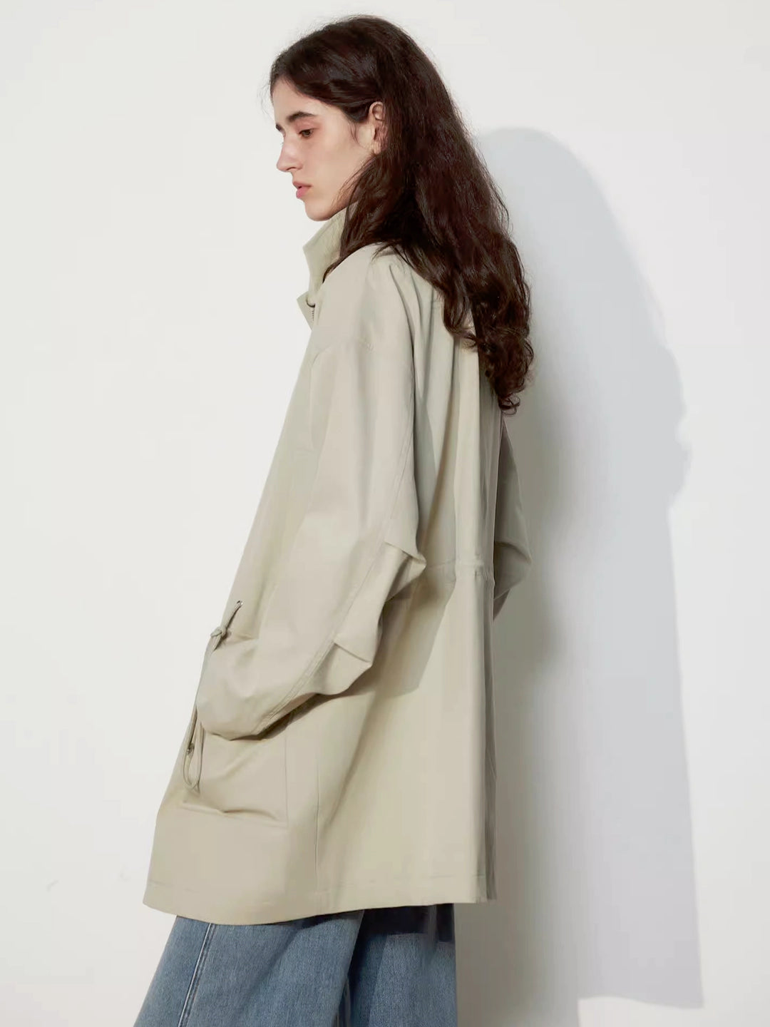 Oversized Short Trench Coat