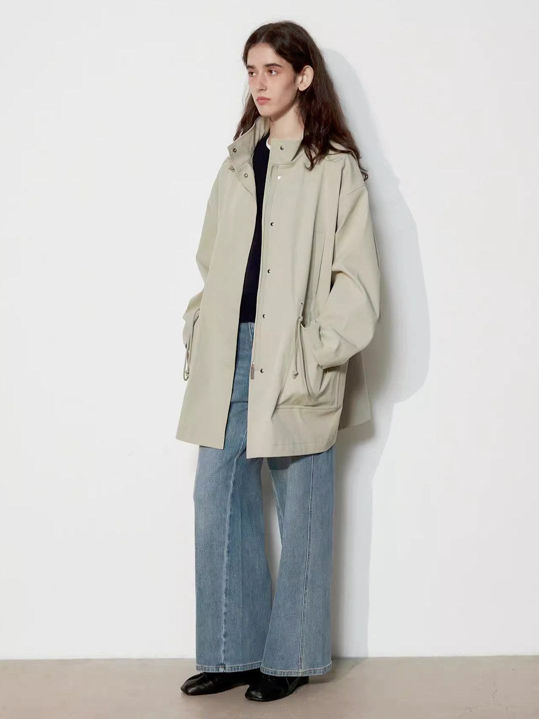 Oversized Short Trench Coat