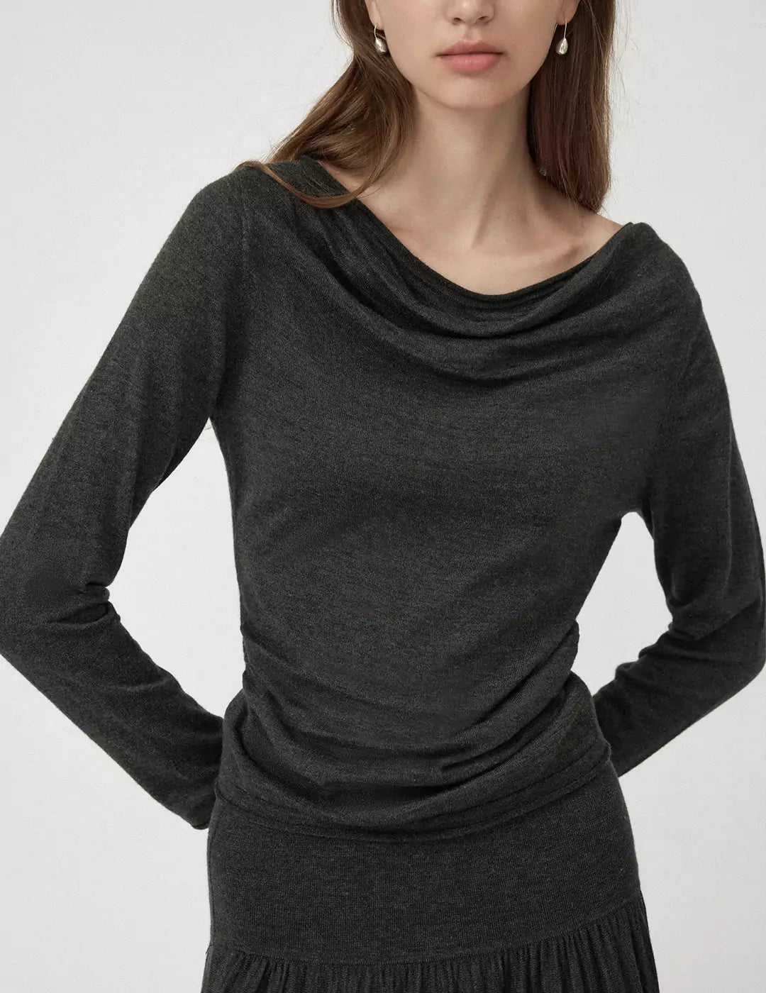 Versatile Off-Shoulder Knit Top