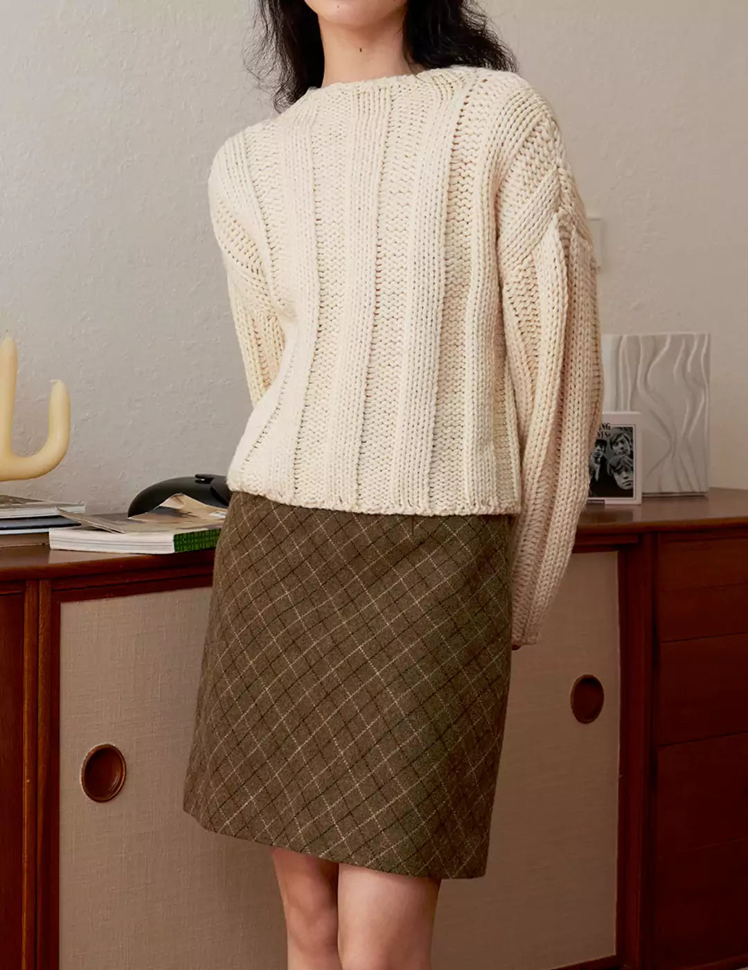 Pure Wool Cable Knit Sweater