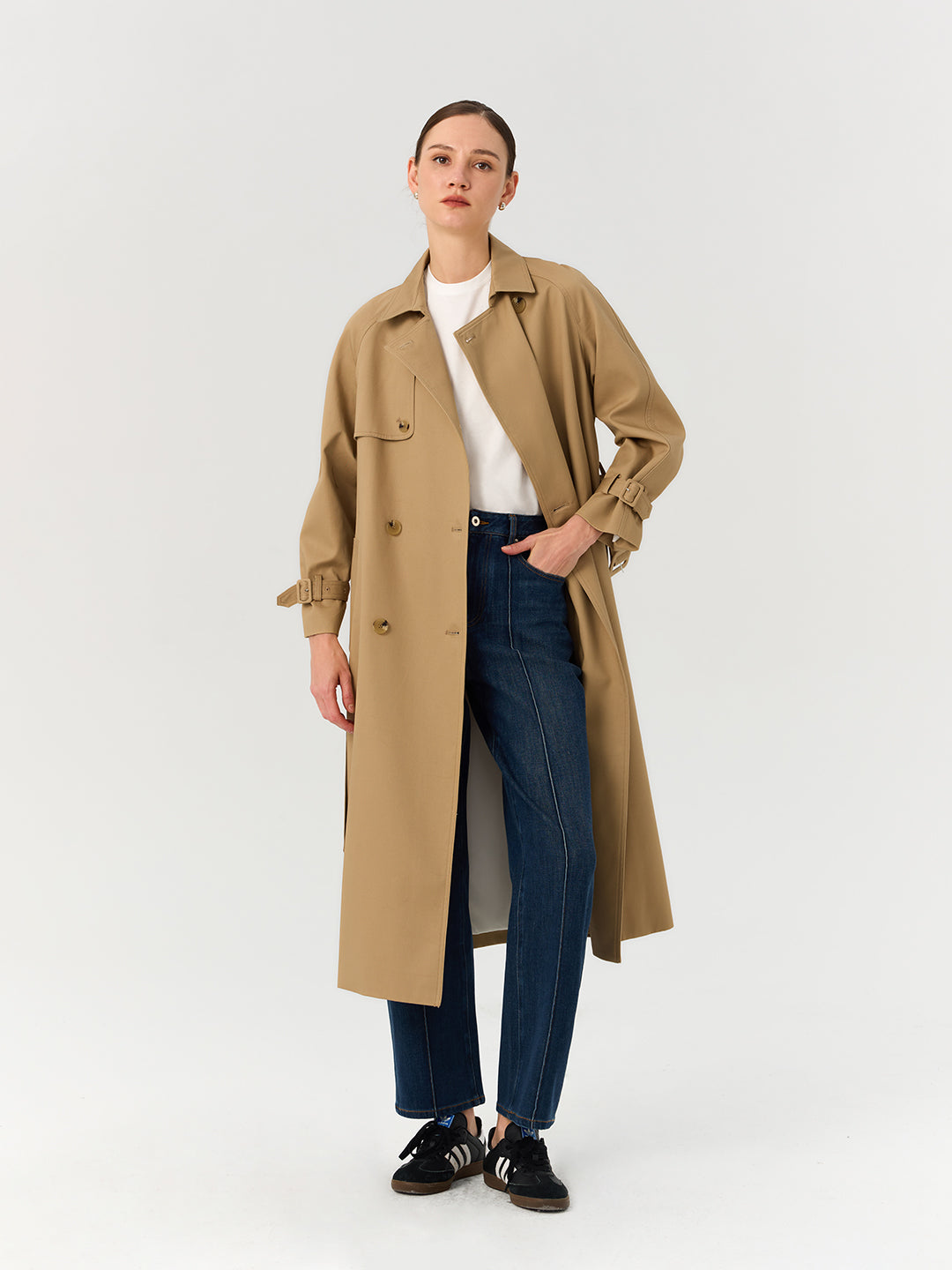 Women's Classic Long Trench Coat