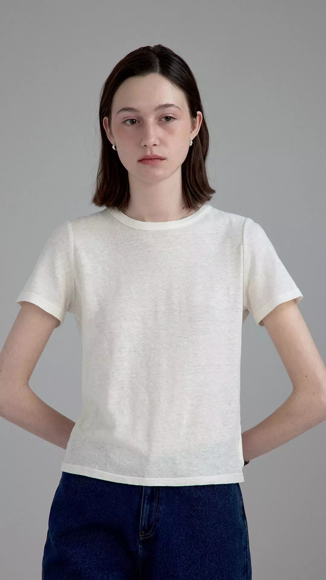Ice Linen Light Cotton T-Shirt