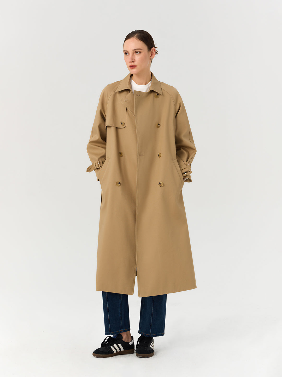 Women's Classic Long Trench Coat