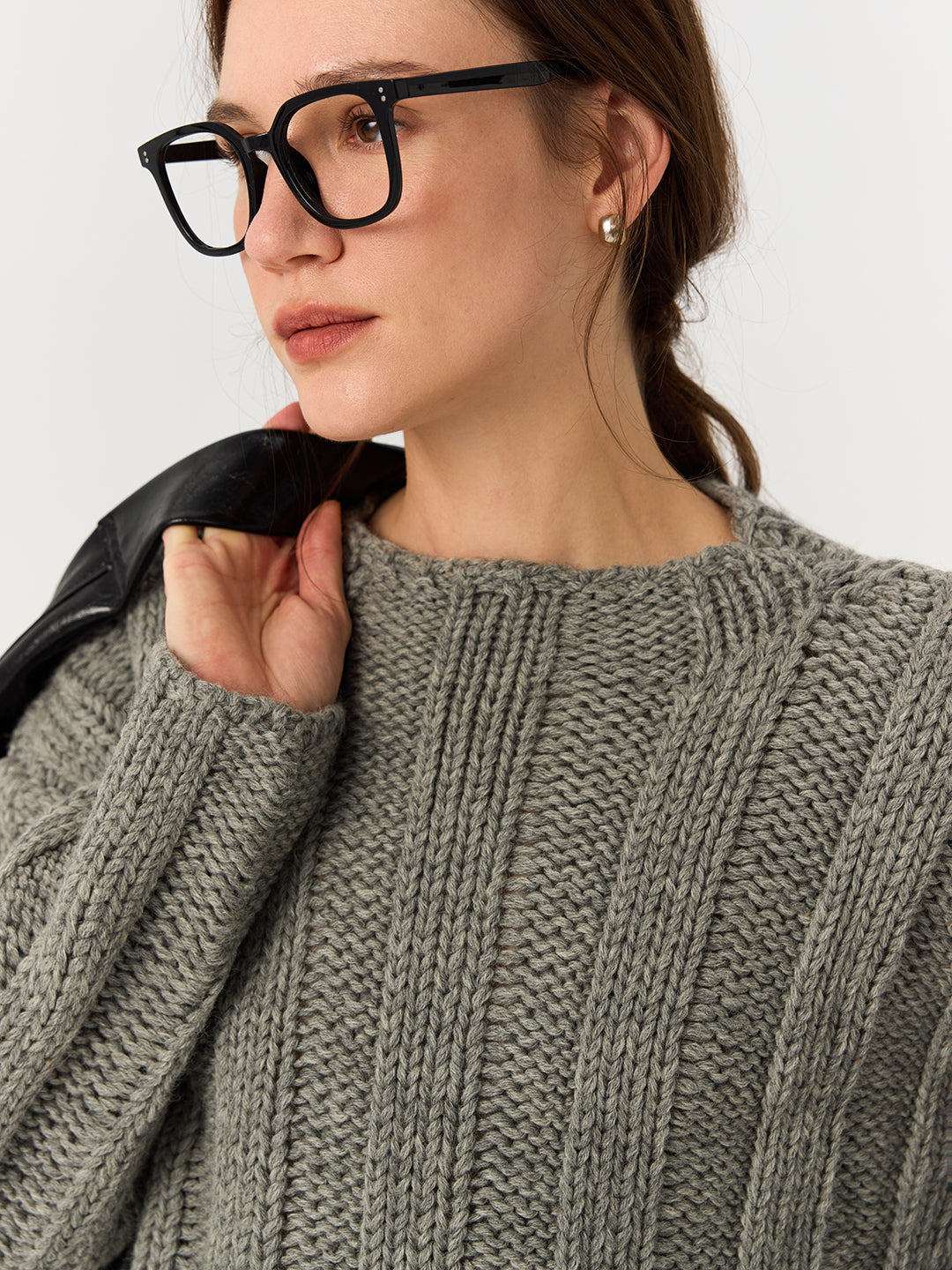 Pure Wool Cable Knit Sweater