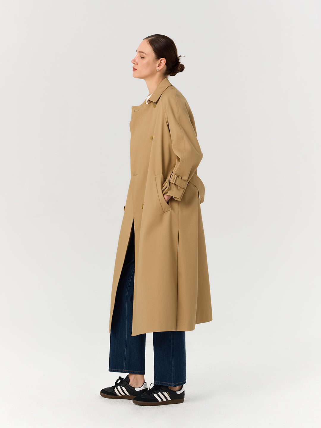 Women's Classic Long Trench Coat