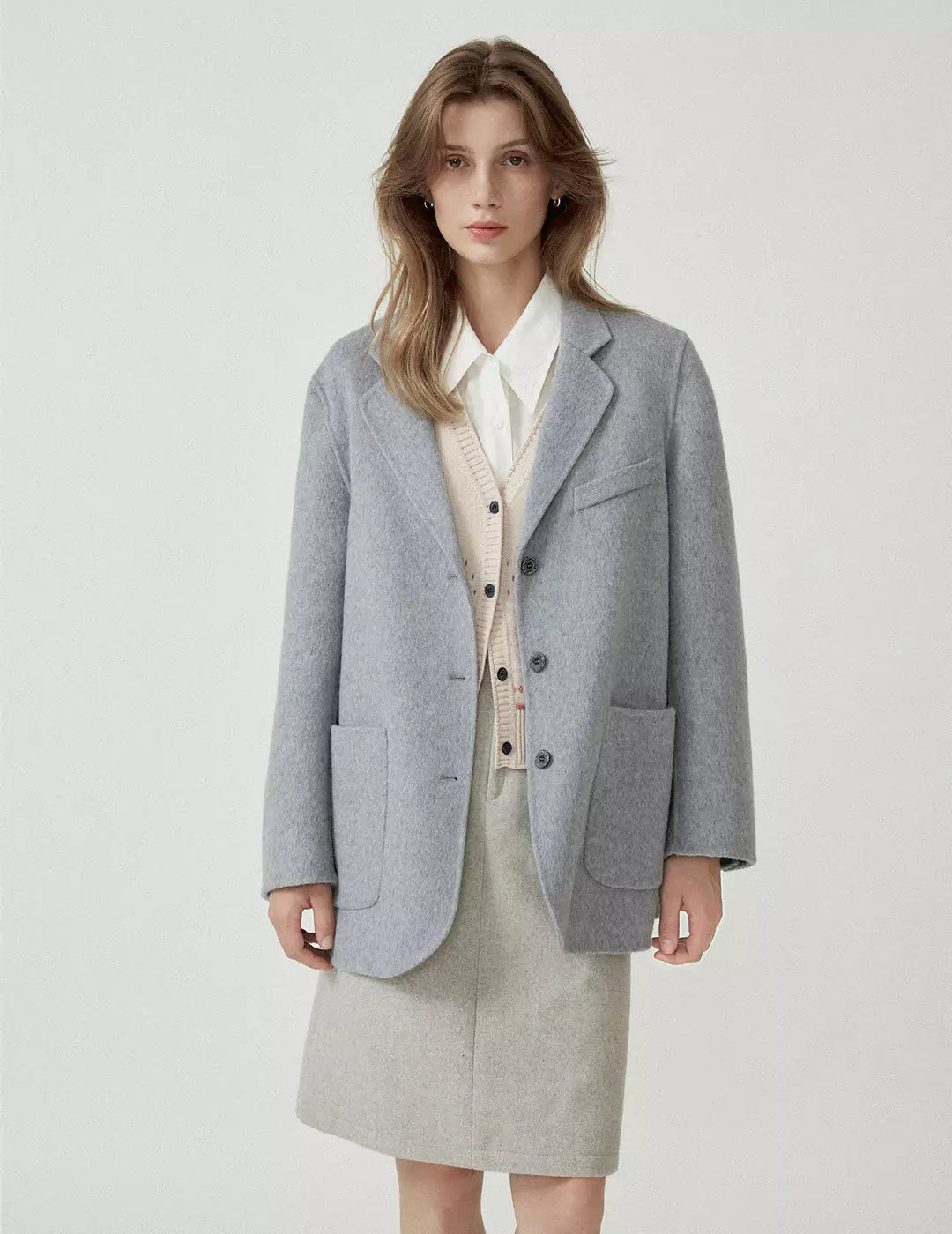 Vintage Wool Double-Faced Handmade Overcoat