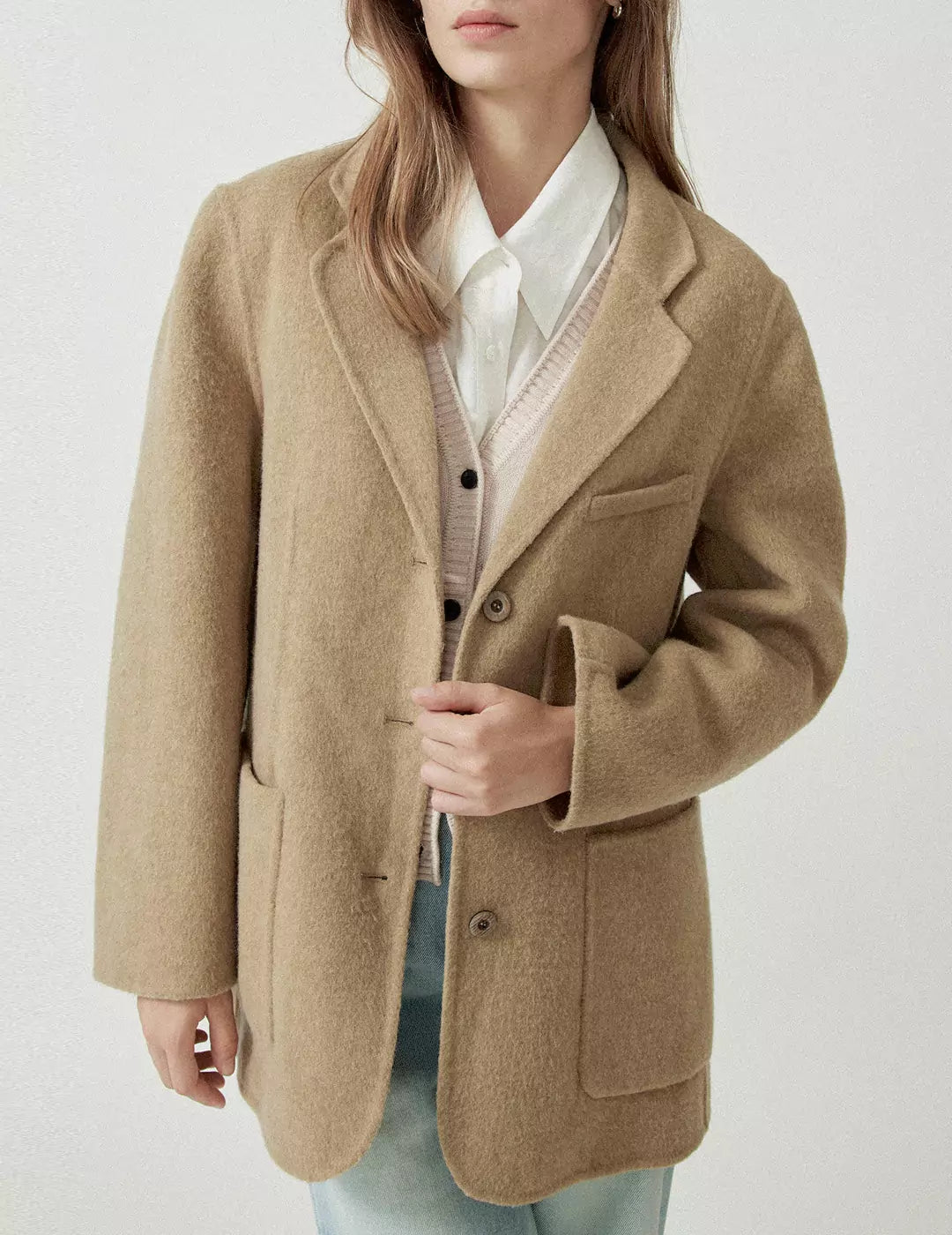 Vintage Wool Double-Faced Handmade Overcoat