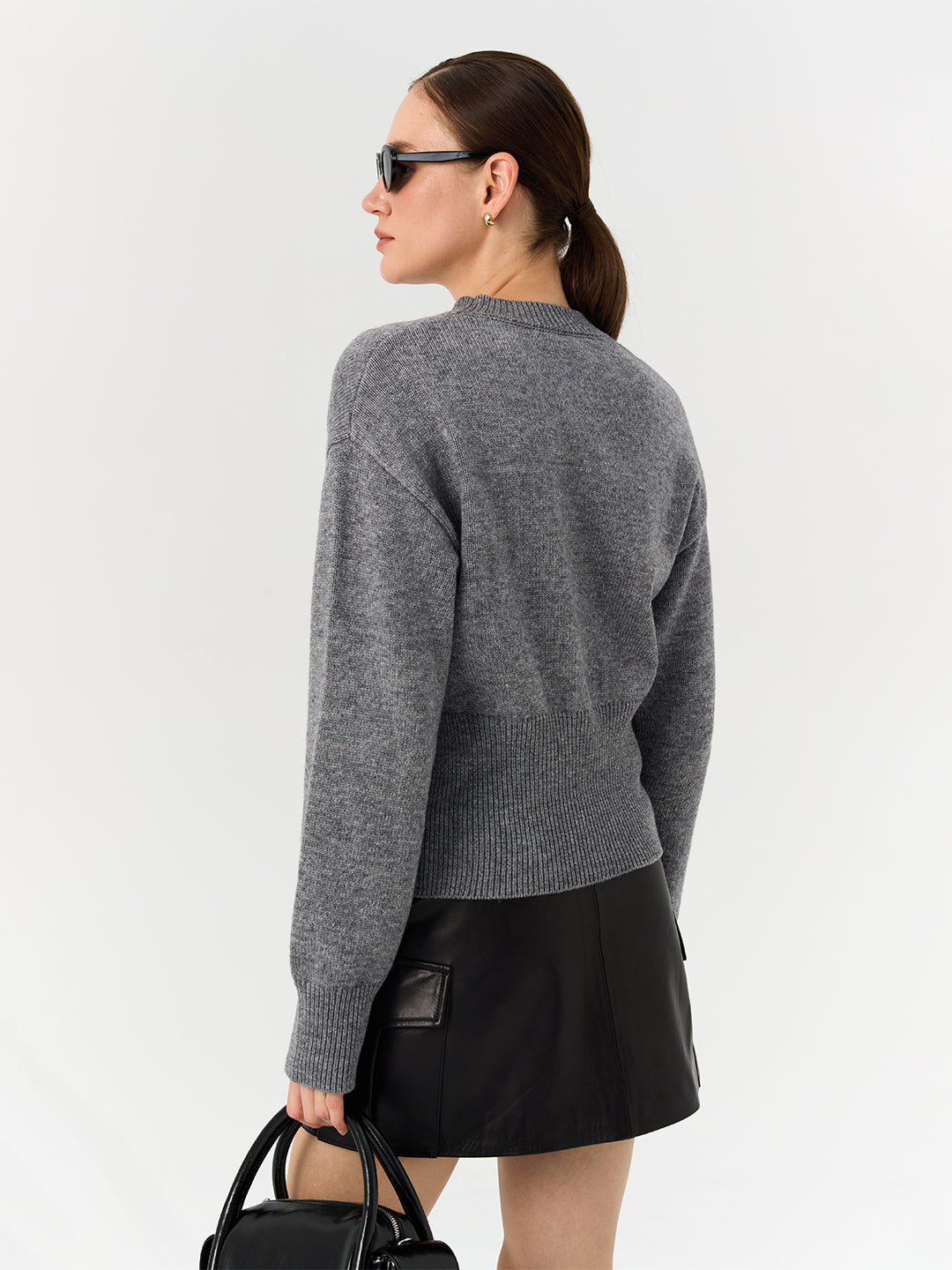 Merino Wool Knit Pullover Sweater