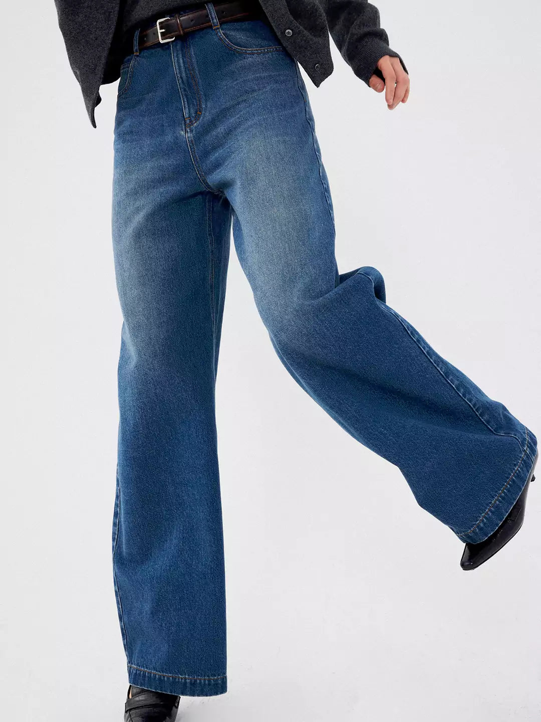 Versatile Casual Wide-Leg Jeans