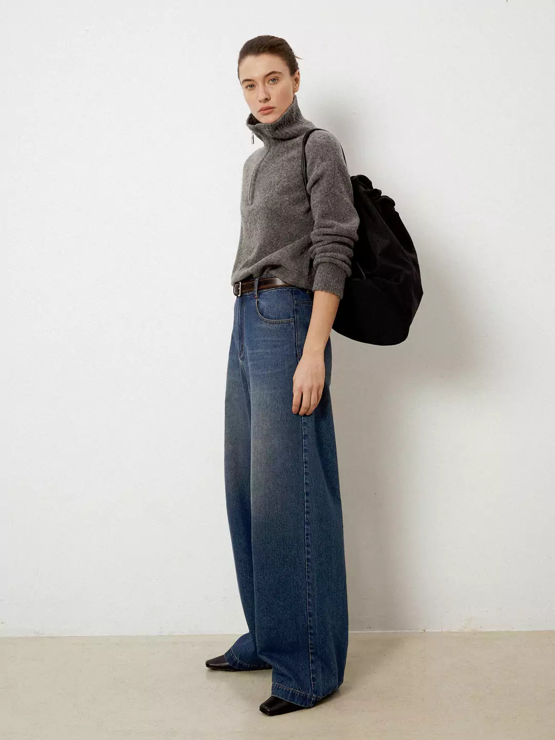 Versatile Casual Wide-Leg Jeans