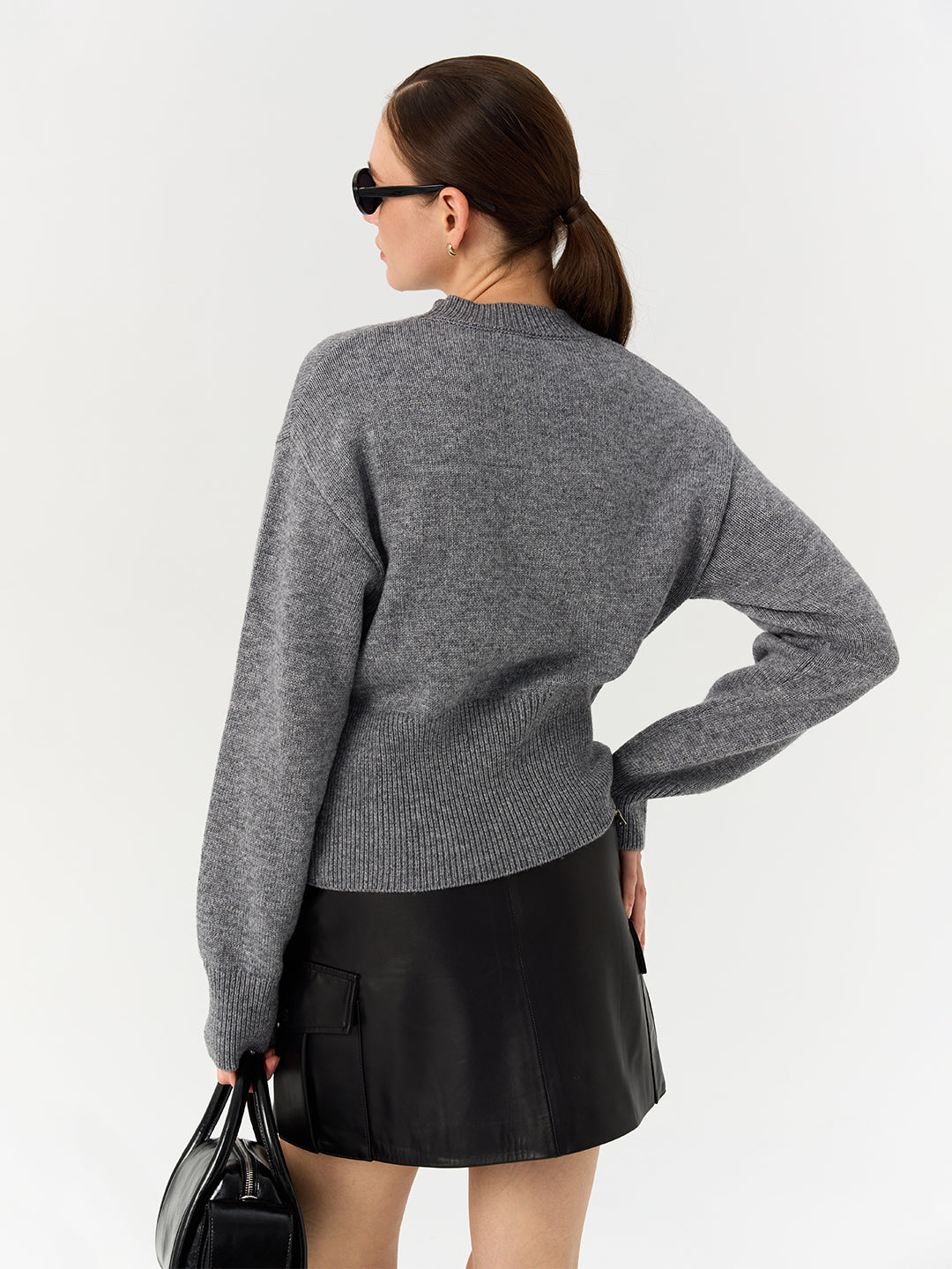 Merino Wool Knit Pullover Sweater