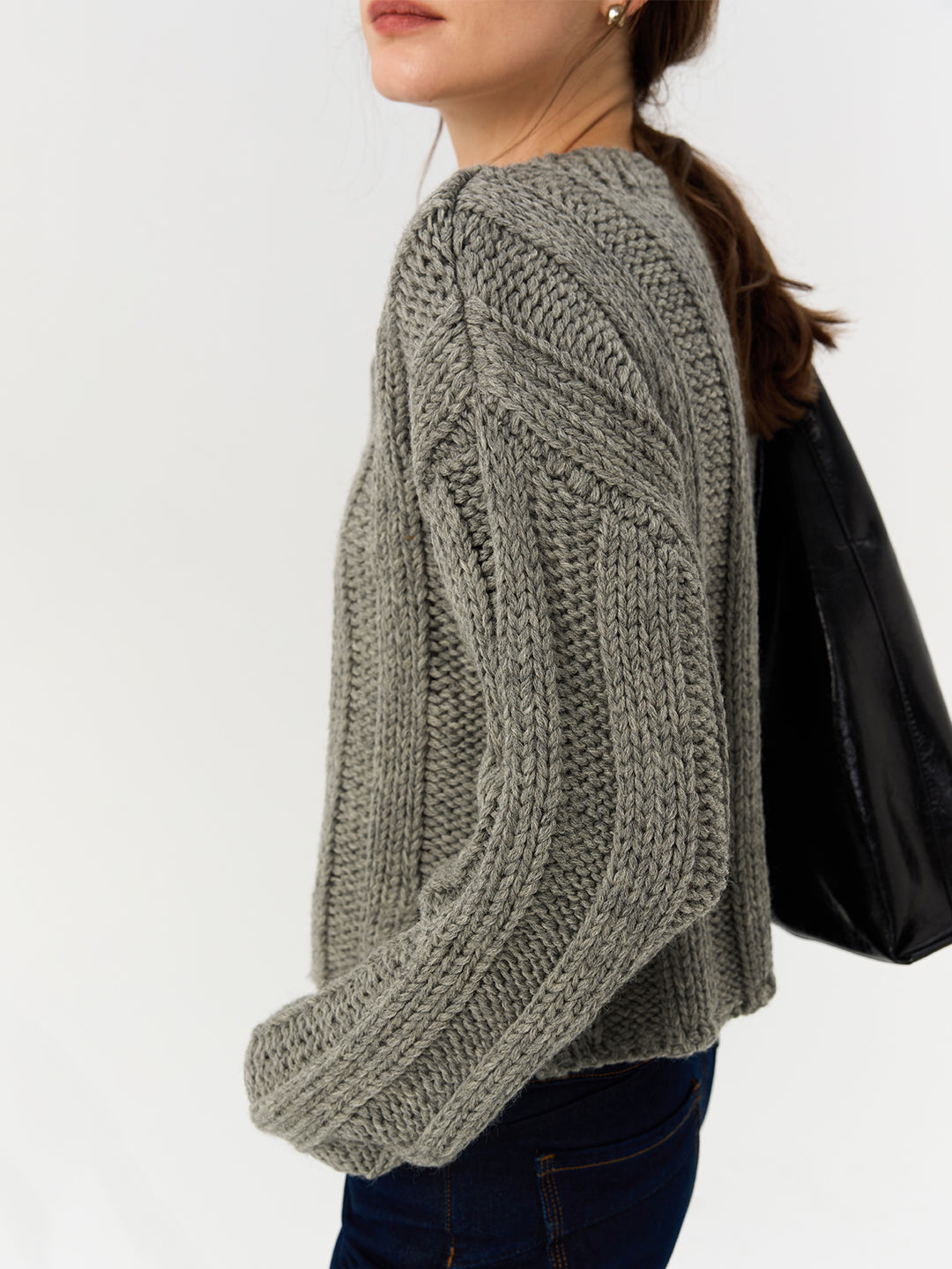 Pure Wool Cable Knit Sweater