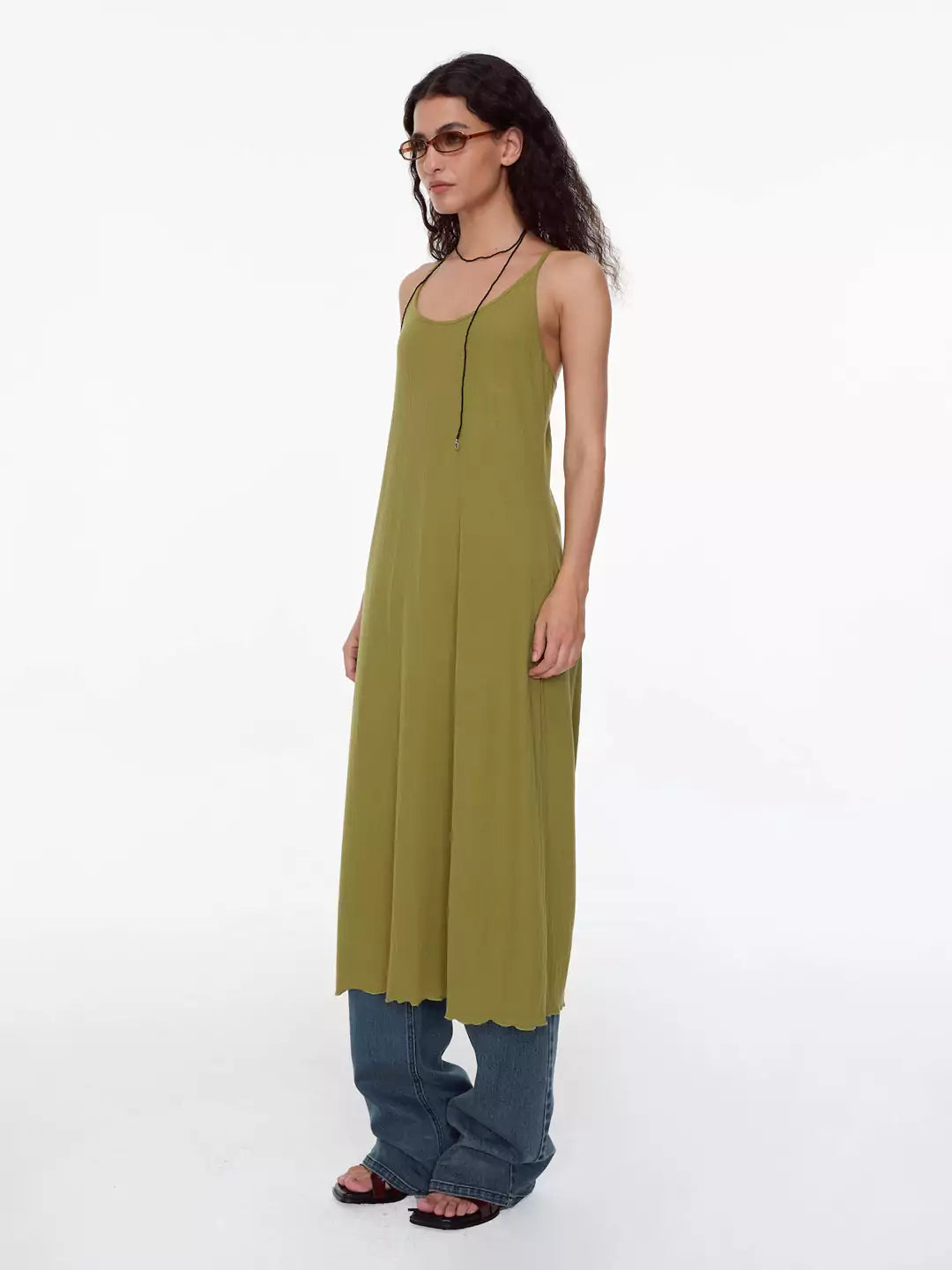 U-Neck Halter Knit Dress