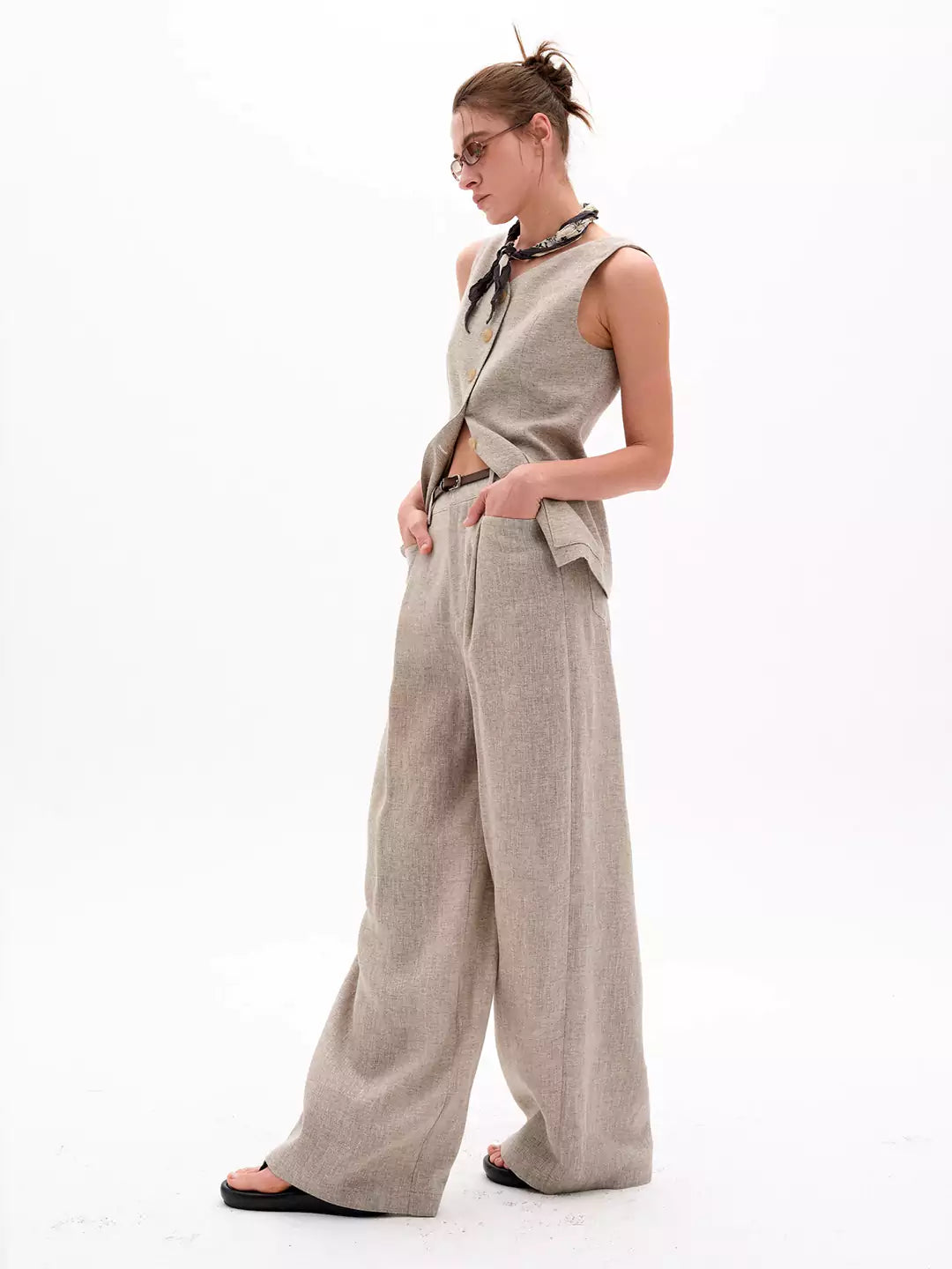 Relaxed Wide-Leg Pants