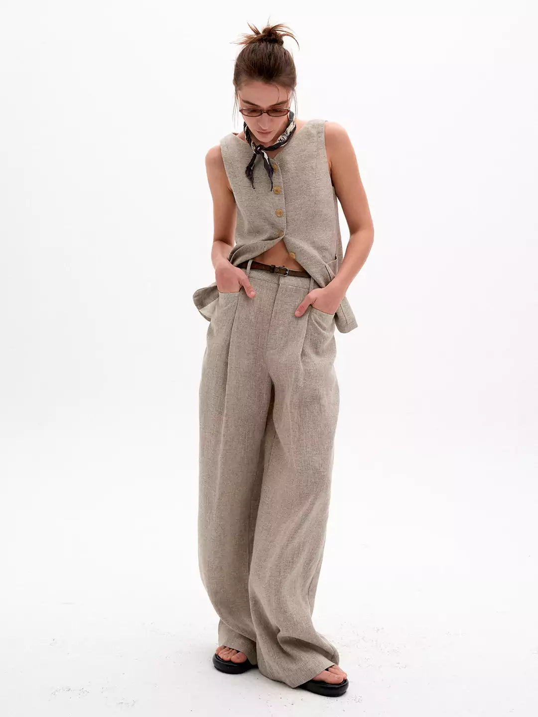 Relaxed Wide-Leg Pants